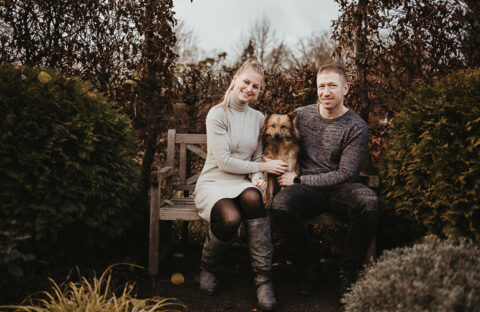 pärchen bild mit hund von fotograf aus kelheim fotografiert